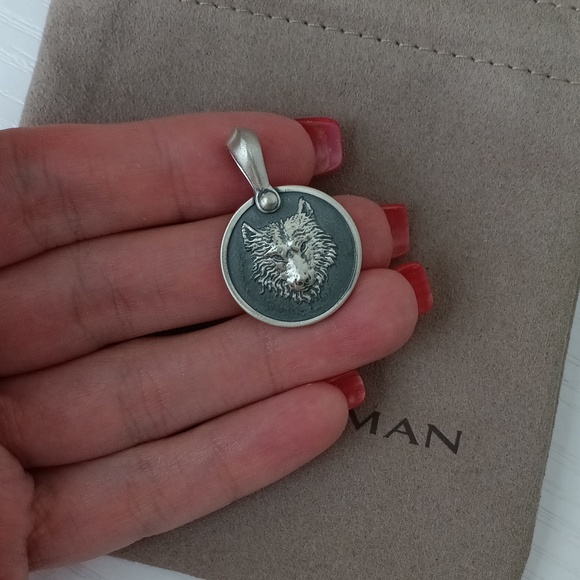 David Yurman Other - David Yurman Sterling Silver Men's Wolf Pendant Amulet for Necklace